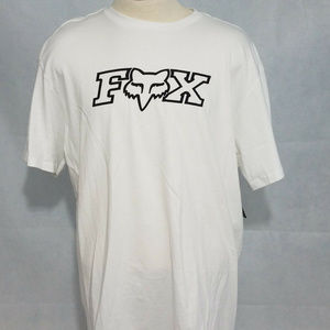 FOX Men's Legacy Logo T Shirt White Streetwear